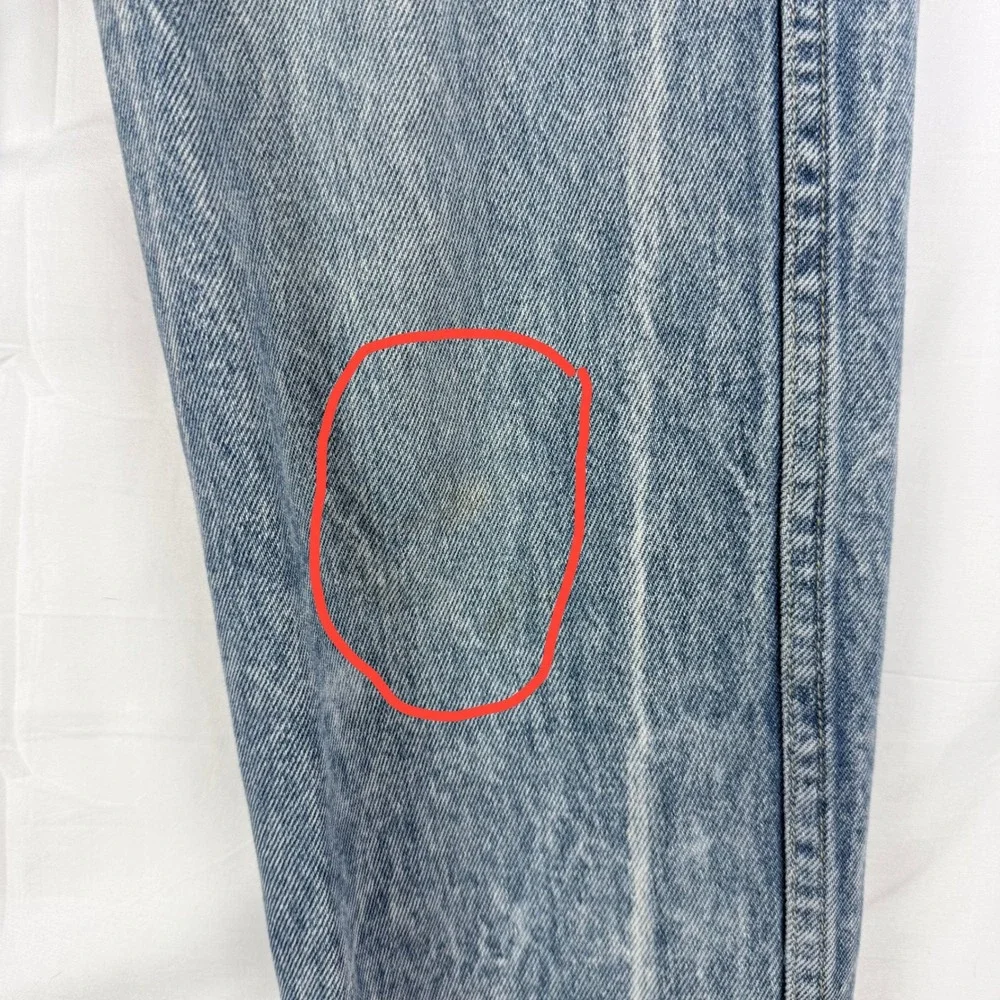 Vintage Acid Wash High Waisted Jeans Women's Light Blue Denim‎ Size 12
